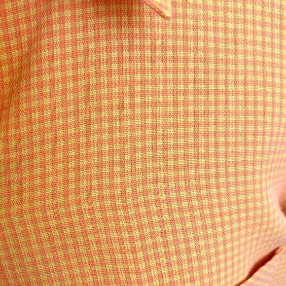 Vintage 90s ESPRIT Button-Up Shirt – XL, Orange/Yellow Pink Checkered - Picture 8 of 13
